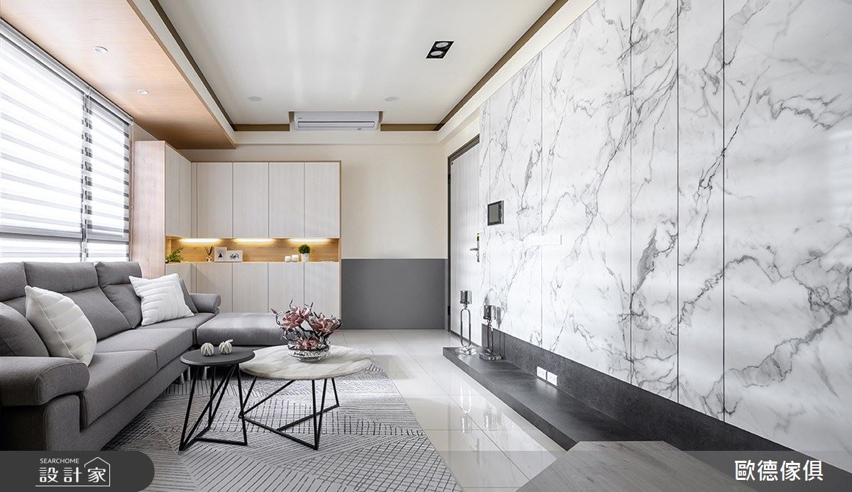 28坪新成屋(5年以下)＿簡約風客廳案例圖片＿台灣歐德傢俱股份有限公司＿歐德_84之2