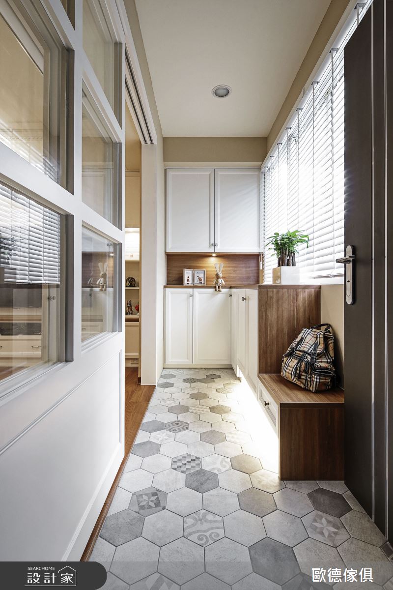 30坪老屋(16~30年)＿鄉村風玄關案例圖片＿台灣歐德傢俱股份有限公司＿歐德_85之1