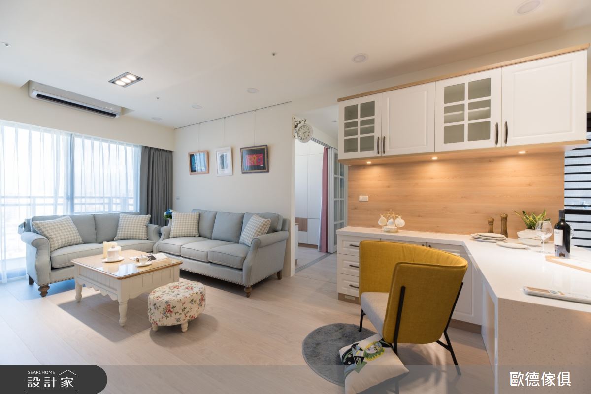 26坪新成屋(5年以下)＿北歐風客廳吧檯案例圖片＿台灣歐德傢俱股份有限公司＿歐德_89之8