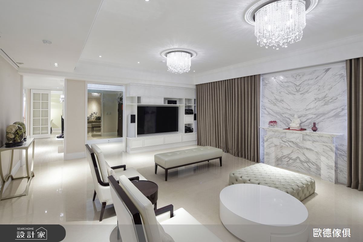 80坪老屋(16~30年)＿新古典客廳案例圖片＿台灣歐德傢俱股份有限公司＿歐德_90之2