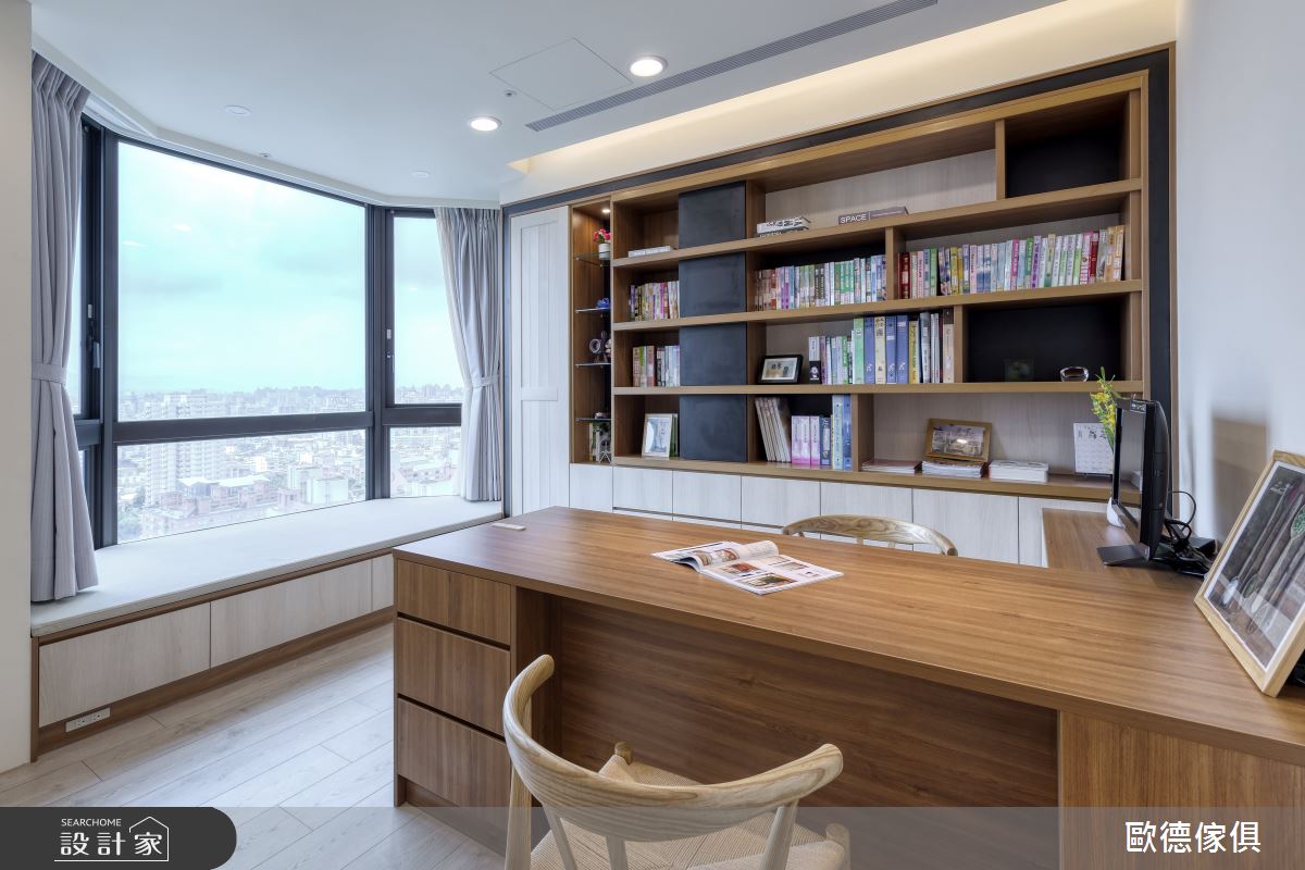 70坪新成屋(5年以下)＿鄉村風書房臥榻案例圖片＿台灣歐德傢俱股份有限公司＿歐德_92之7
