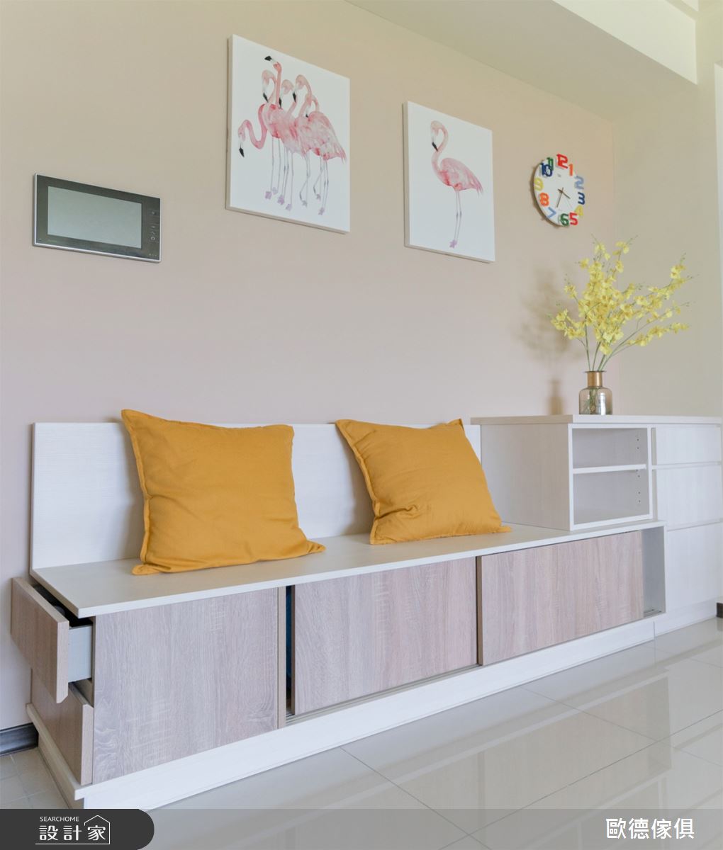 30坪新成屋(5年以下)＿現代風玄關臥榻案例圖片＿台灣歐德傢俱股份有限公司＿歐德_95之7