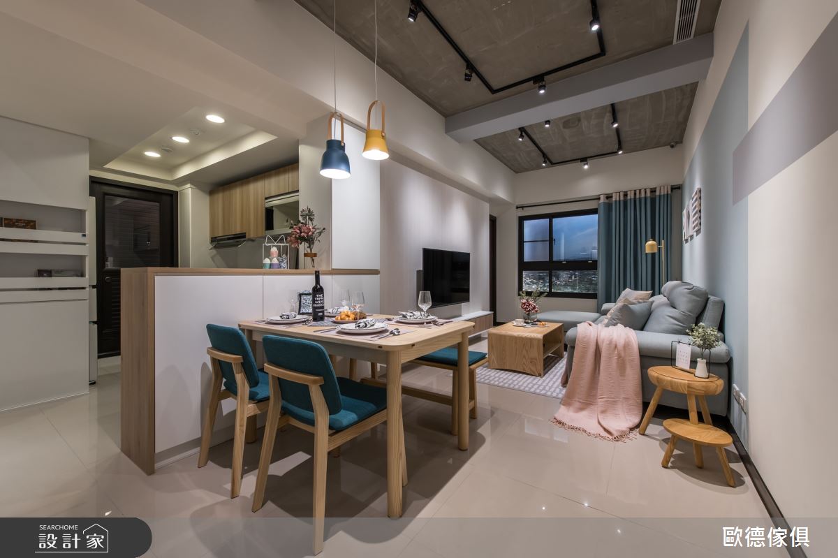 19坪新成屋(5年以下)＿北歐風客廳餐廳案例圖片＿台灣歐德傢俱股份有限公司＿歐德_100之4