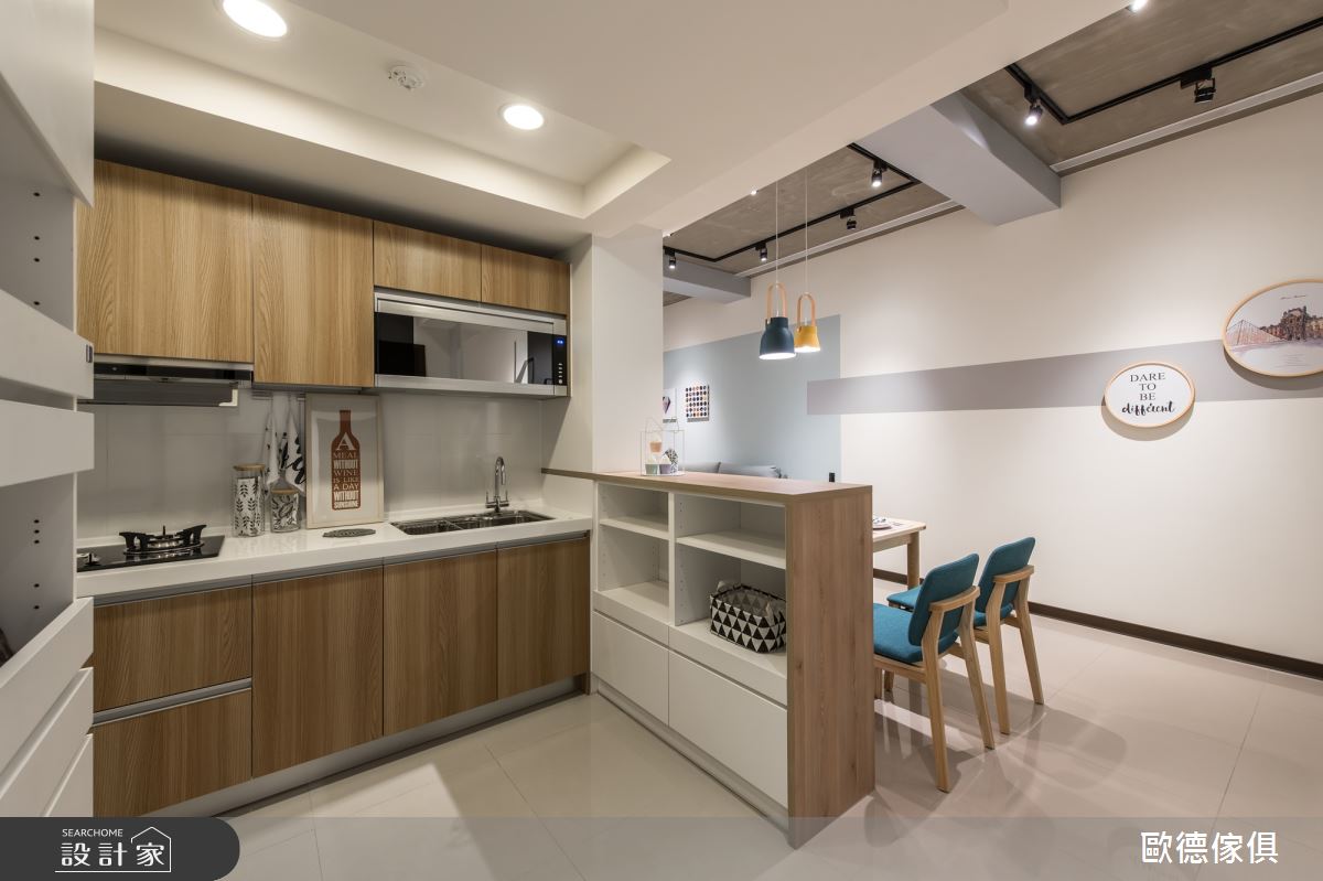 19坪新成屋(5年以下)＿北歐風廚房案例圖片＿台灣歐德傢俱股份有限公司＿歐德_100之8