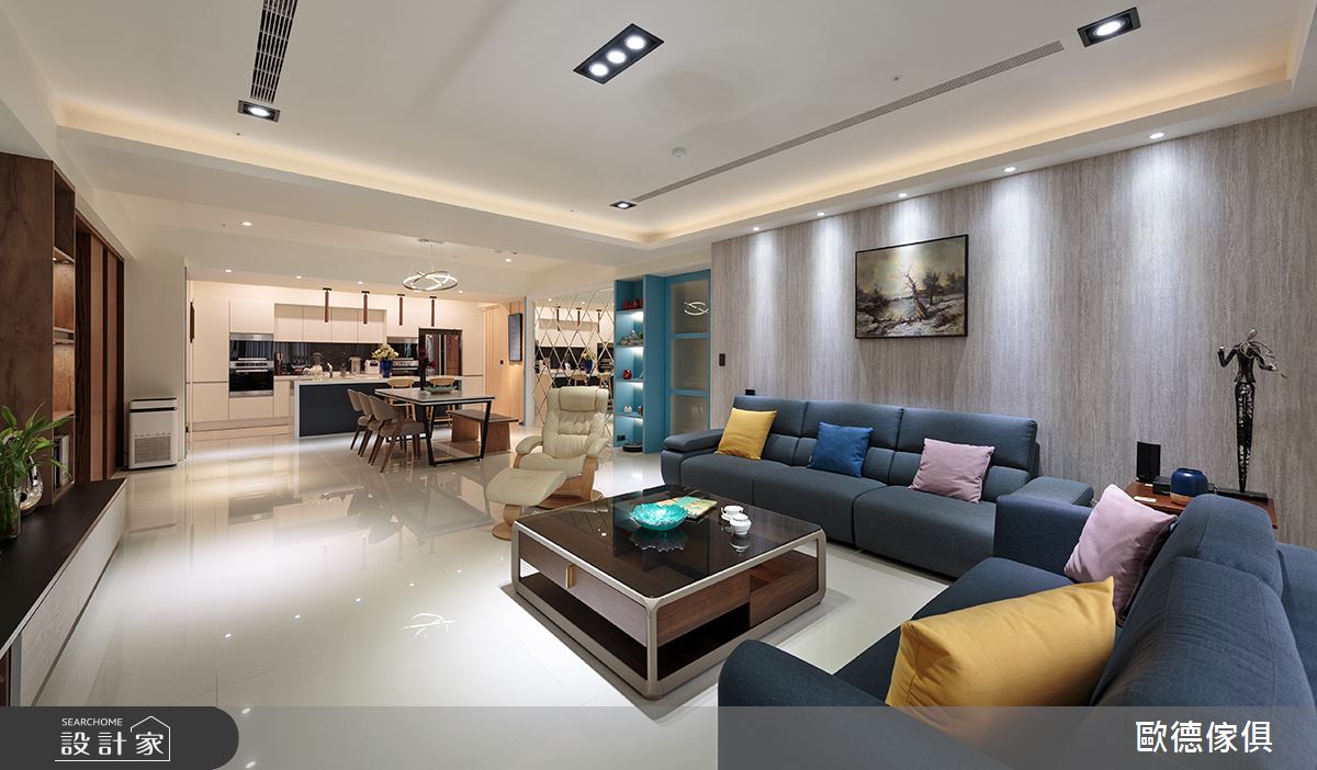 70坪新成屋(5年以下)＿現代風客廳餐廳案例圖片＿台灣歐德傢俱股份有限公司＿歐德_101之4
