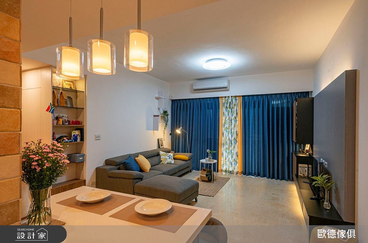 35坪老屋(31~40年)＿鄉村風客廳案例圖片＿台灣歐德傢俱股份有限公司＿歐德_105之1