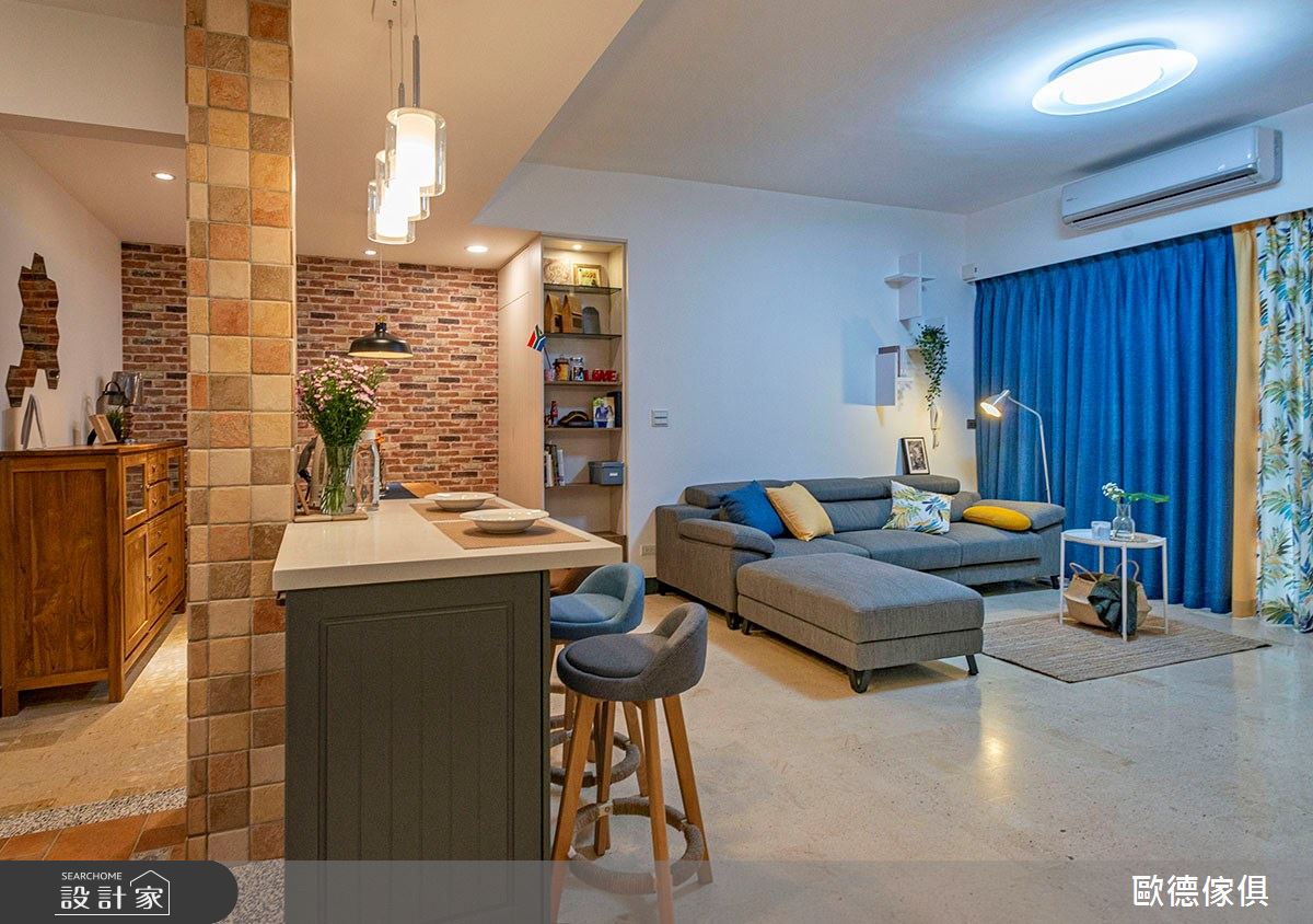 35坪老屋(31~40年)＿鄉村風吧檯案例圖片＿台灣歐德傢俱股份有限公司＿歐德_105之2