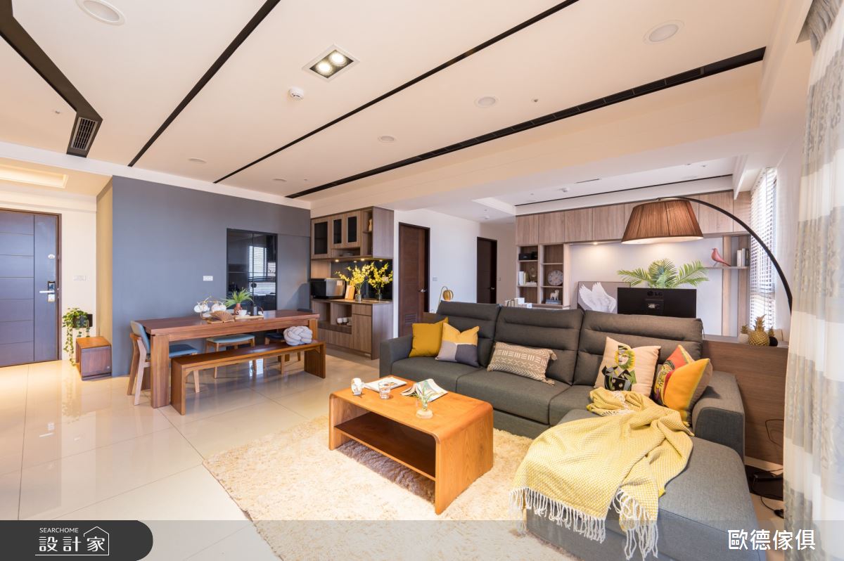 60坪新成屋(5年以下)＿現代風客廳案例圖片＿台灣歐德傢俱股份有限公司＿歐德_106之6