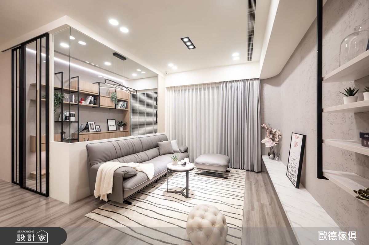 25坪新成屋(5年以下)＿混搭風客廳案例圖片＿台灣歐德傢俱股份有限公司＿歐德_107之6