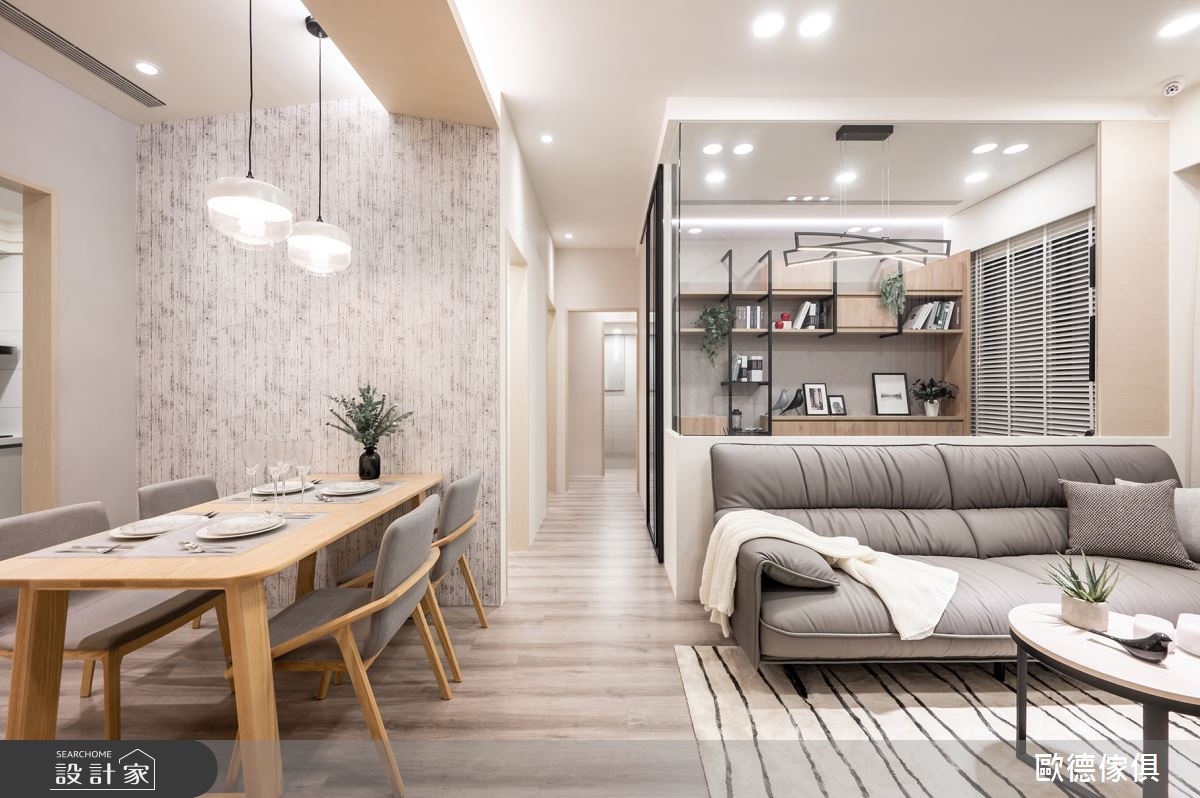 25坪新成屋(5年以下)＿混搭風客廳餐廳案例圖片＿台灣歐德傢俱股份有限公司＿歐德_107之7