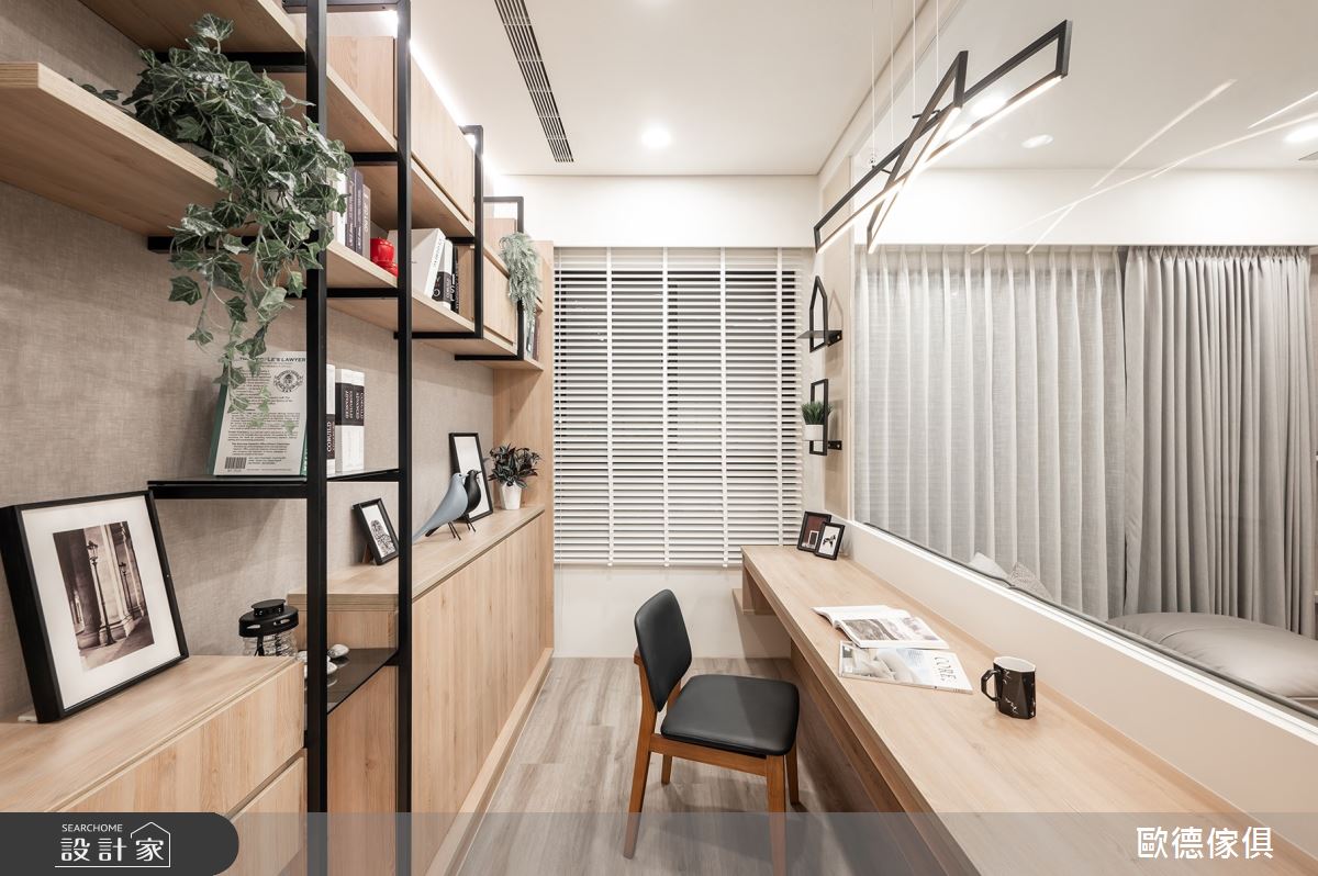 25坪新成屋(5年以下)＿混搭風書房案例圖片＿台灣歐德傢俱股份有限公司＿歐德_107之10
