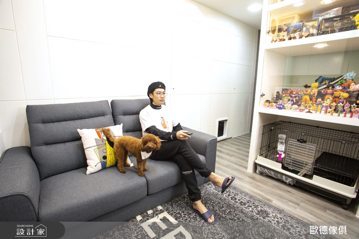 14坪預售屋＿北歐風客廳寵物案例圖片＿台灣歐德傢俱股份有限公司＿歐德_108之9