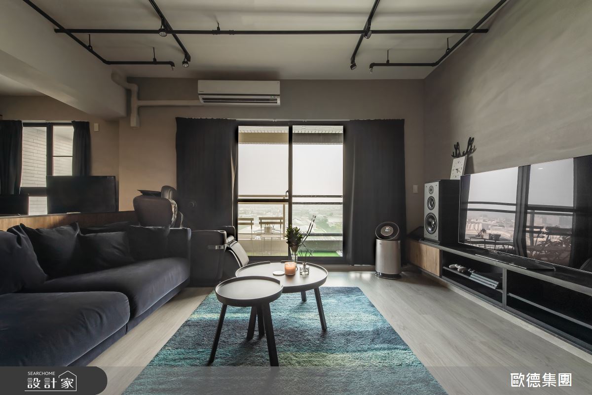26坪新成屋(5年以下)＿工業風客廳案例圖片＿台灣歐德傢俱股份有限公司＿歐德_113之4