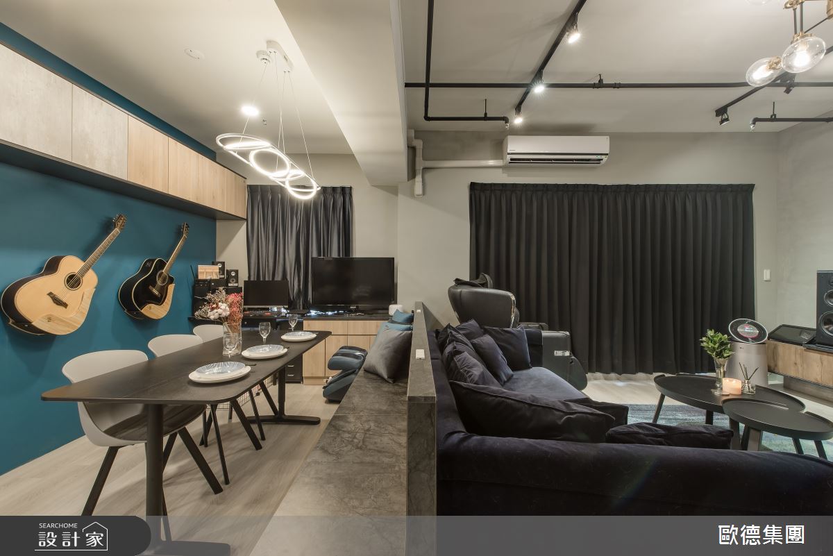 26坪新成屋(5年以下)＿工業風客廳餐廳案例圖片＿台灣歐德傢俱股份有限公司＿歐德_113之12