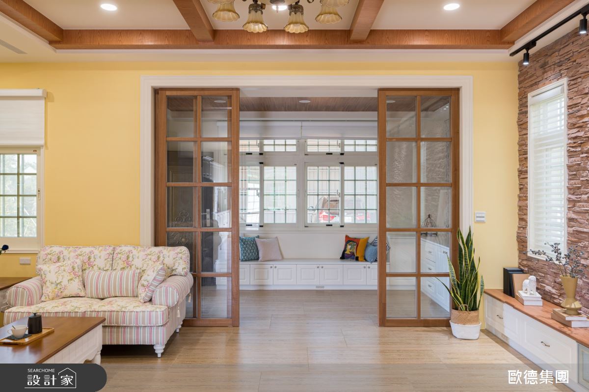 61坪新成屋(5年以下)＿鄉村風客廳案例圖片＿台灣歐德傢俱股份有限公司＿歐德_115之5