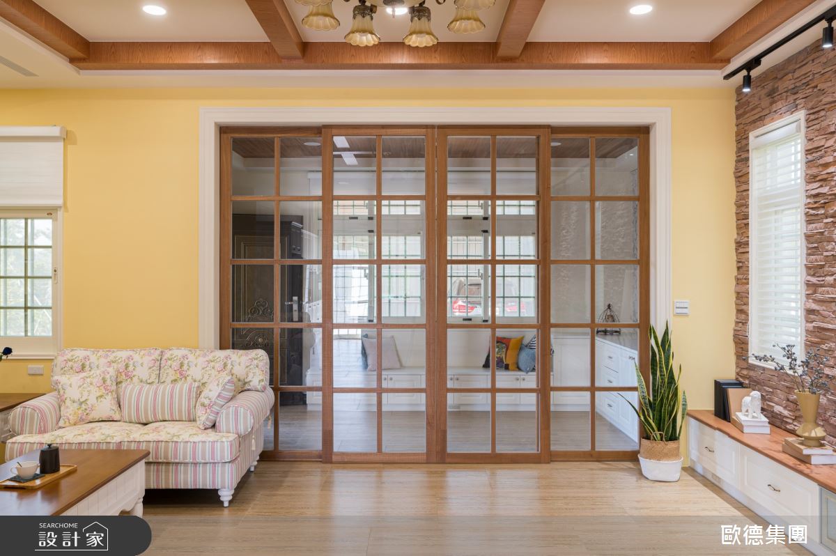 61坪新成屋(5年以下)＿鄉村風客廳案例圖片＿台灣歐德傢俱股份有限公司＿歐德_115之4