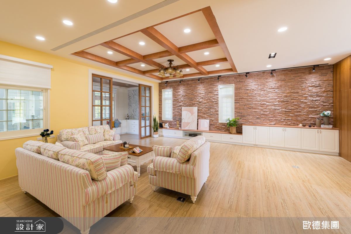61坪新成屋(5年以下)＿鄉村風客廳案例圖片＿台灣歐德傢俱股份有限公司＿歐德_115之8