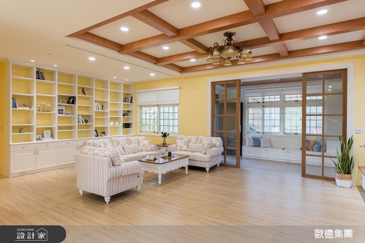 61坪新成屋(5年以下)＿鄉村風客廳案例圖片＿台灣歐德傢俱股份有限公司＿歐德_115之13