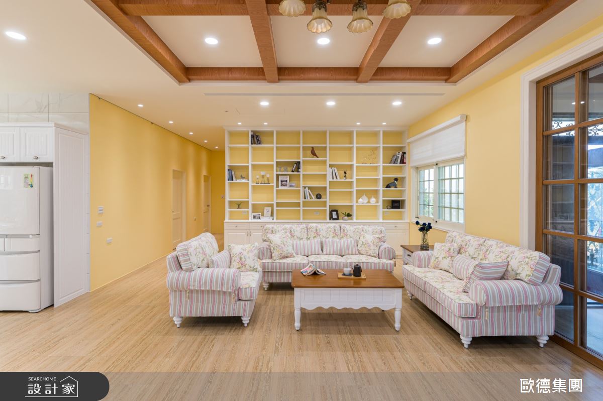 61坪新成屋(5年以下)＿鄉村風客廳案例圖片＿台灣歐德傢俱股份有限公司＿歐德_115之11