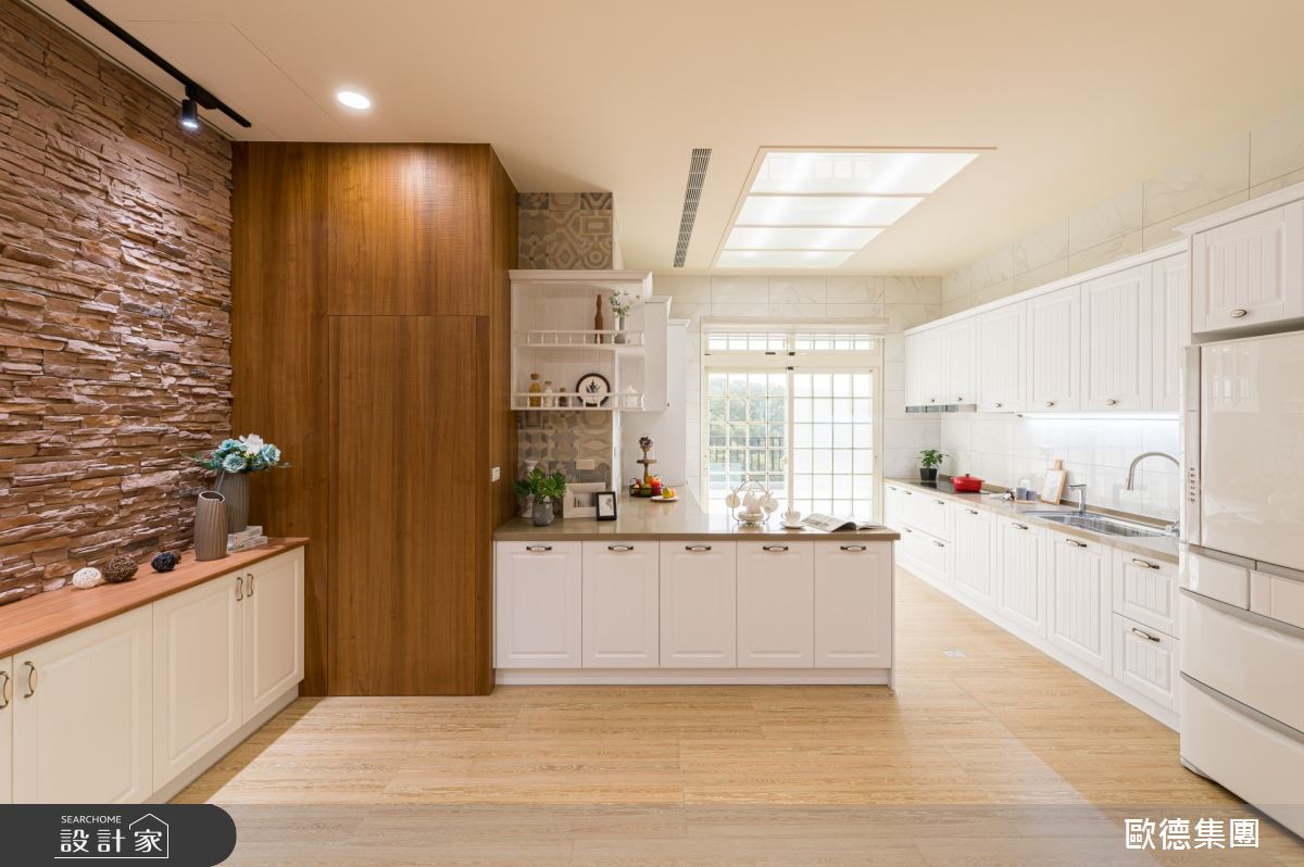 61坪新成屋(5年以下)＿鄉村風廚房吧檯案例圖片＿台灣歐德傢俱股份有限公司＿歐德_115之18