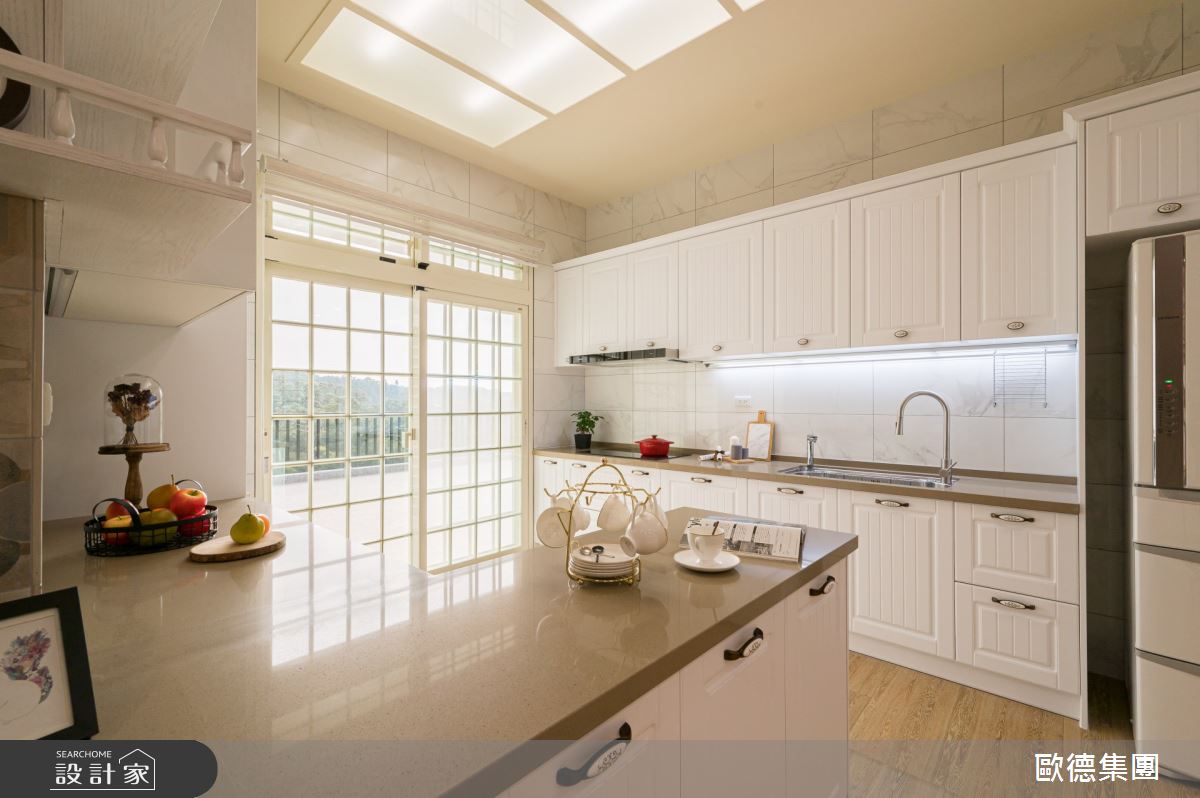 61坪新成屋(5年以下)＿鄉村風廚房吧檯案例圖片＿台灣歐德傢俱股份有限公司＿歐德_115之19