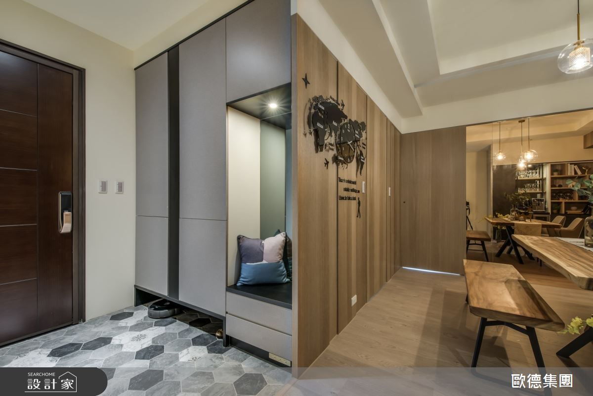 35坪新成屋(5年以下)＿現代風玄關案例圖片＿台灣歐德傢俱股份有限公司＿歐德_116之3