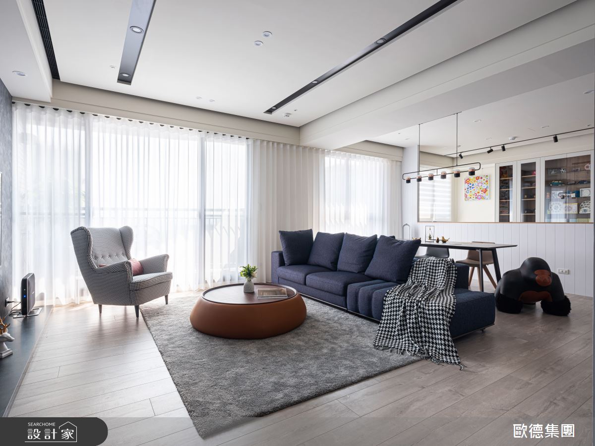 40坪新成屋(5年以下)＿混搭風客廳案例圖片＿台灣歐德傢俱股份有限公司＿歐德_117之7