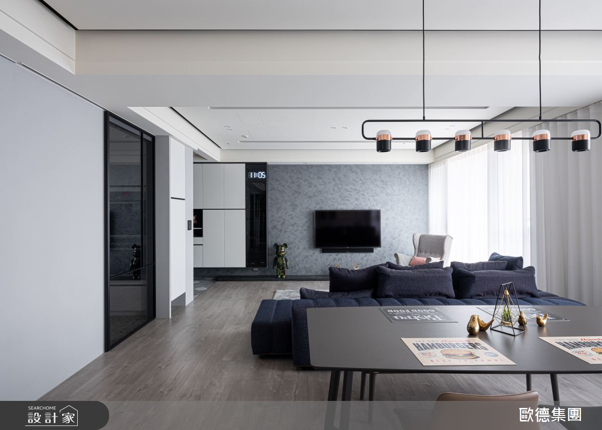40坪新成屋(5年以下)＿混搭風客廳餐廳案例圖片＿台灣歐德傢俱股份有限公司＿歐德_117之13