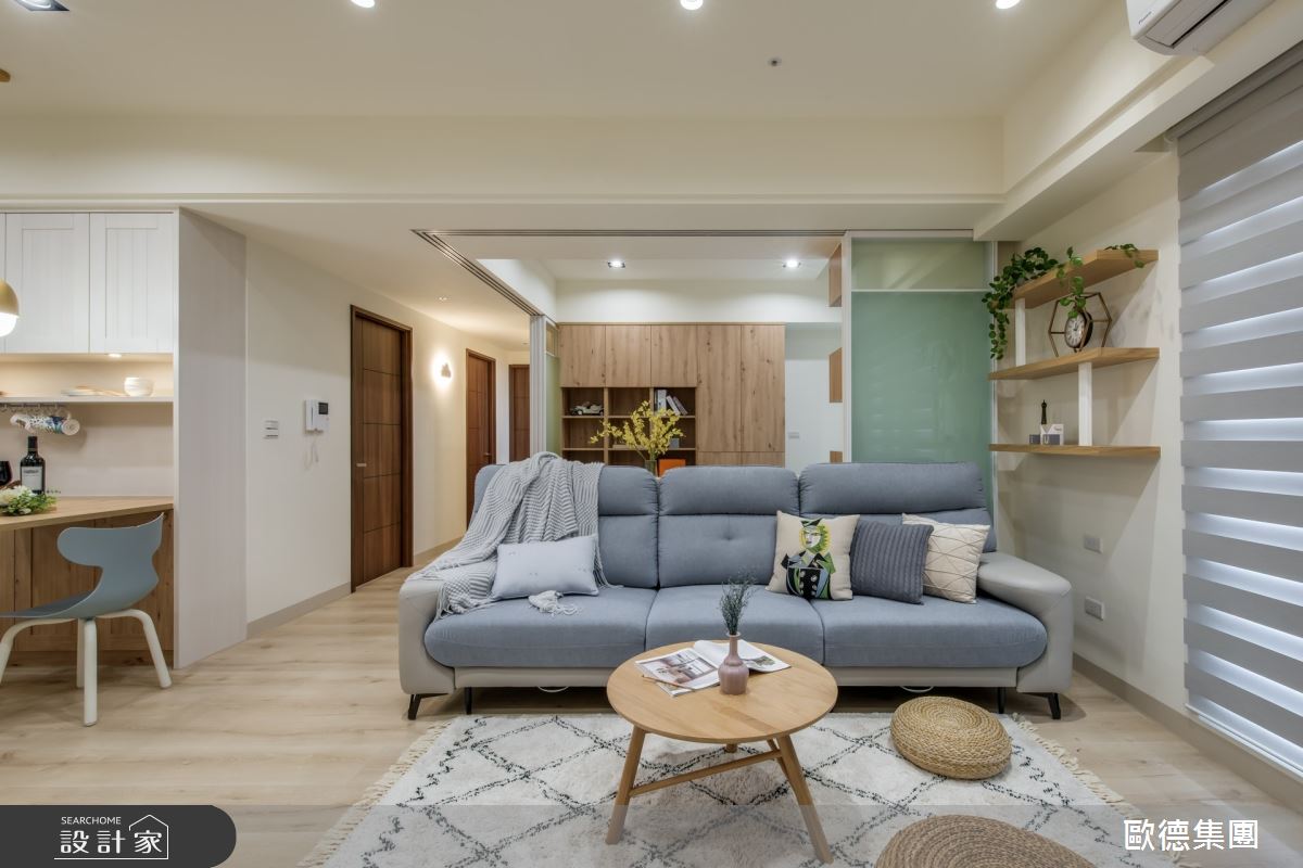 32坪新成屋(5年以下)＿簡約風客廳案例圖片＿台灣歐德傢俱股份有限公司＿歐德_118之12