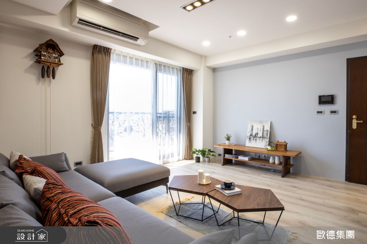 40坪新成屋(5年以下)＿混搭風客廳案例圖片＿台灣歐德傢俱股份有限公司＿歐德_119之1