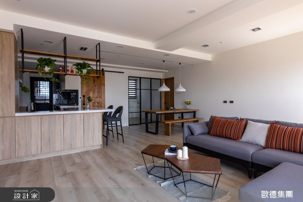 40坪新成屋(5年以下)＿混搭風客廳吧檯案例圖片＿台灣歐德傢俱股份有限公司＿歐德_119之5