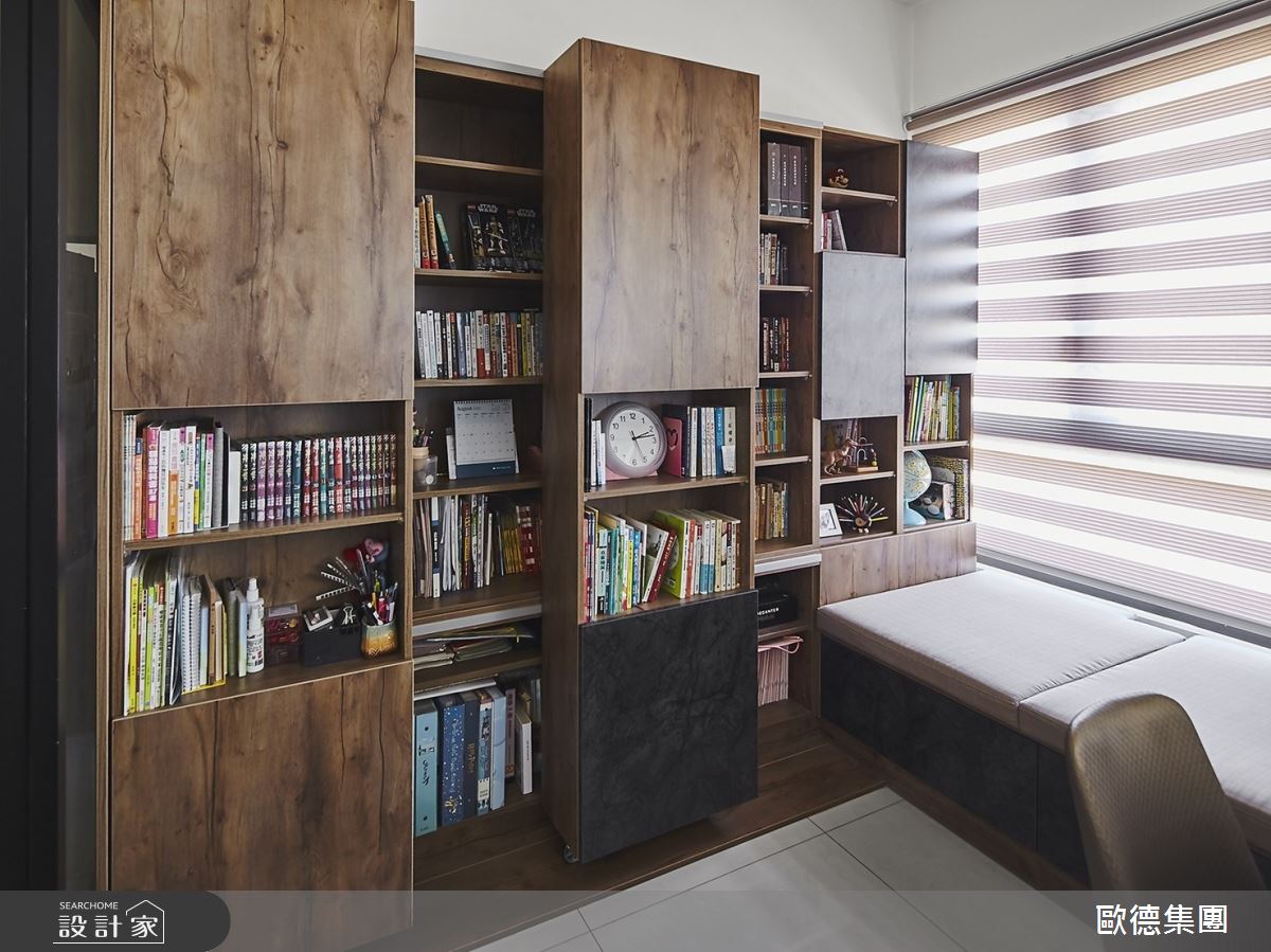 33坪新成屋(5年以下)＿現代風書房臥榻案例圖片＿台灣歐德傢俱股份有限公司＿歐德_120之16