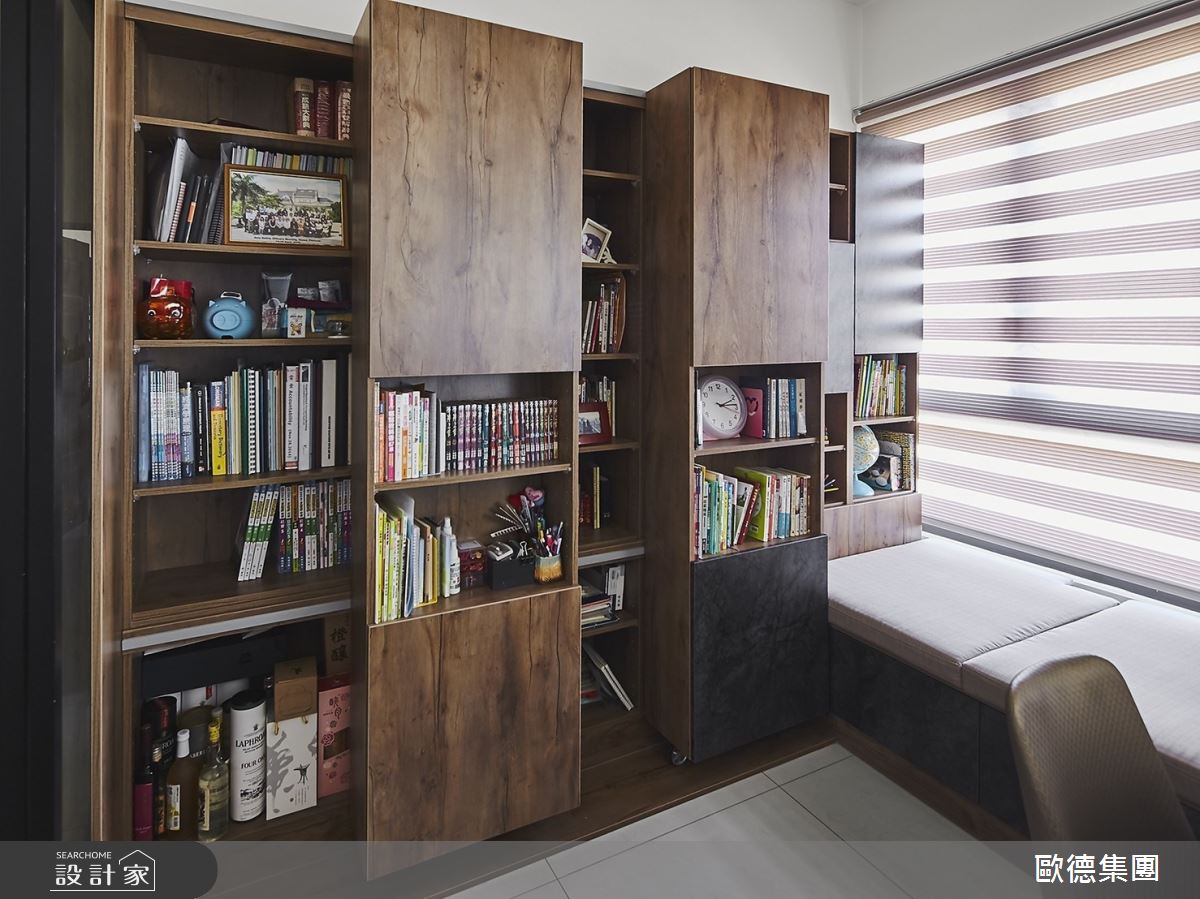 33坪新成屋(5年以下)＿現代風書房臥榻案例圖片＿台灣歐德傢俱股份有限公司＿歐德_120之17