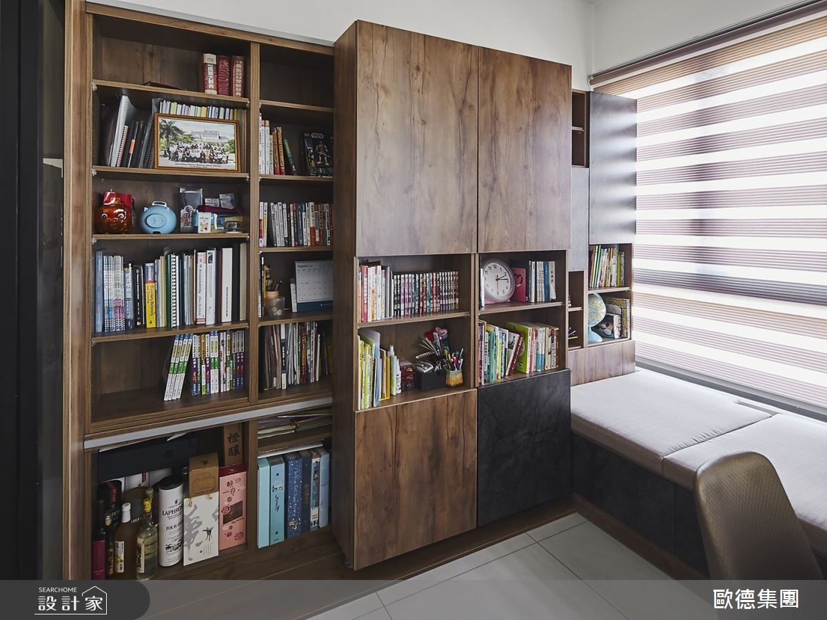 33坪新成屋(5年以下)＿現代風書房臥榻案例圖片＿台灣歐德傢俱股份有限公司＿歐德_120之18
