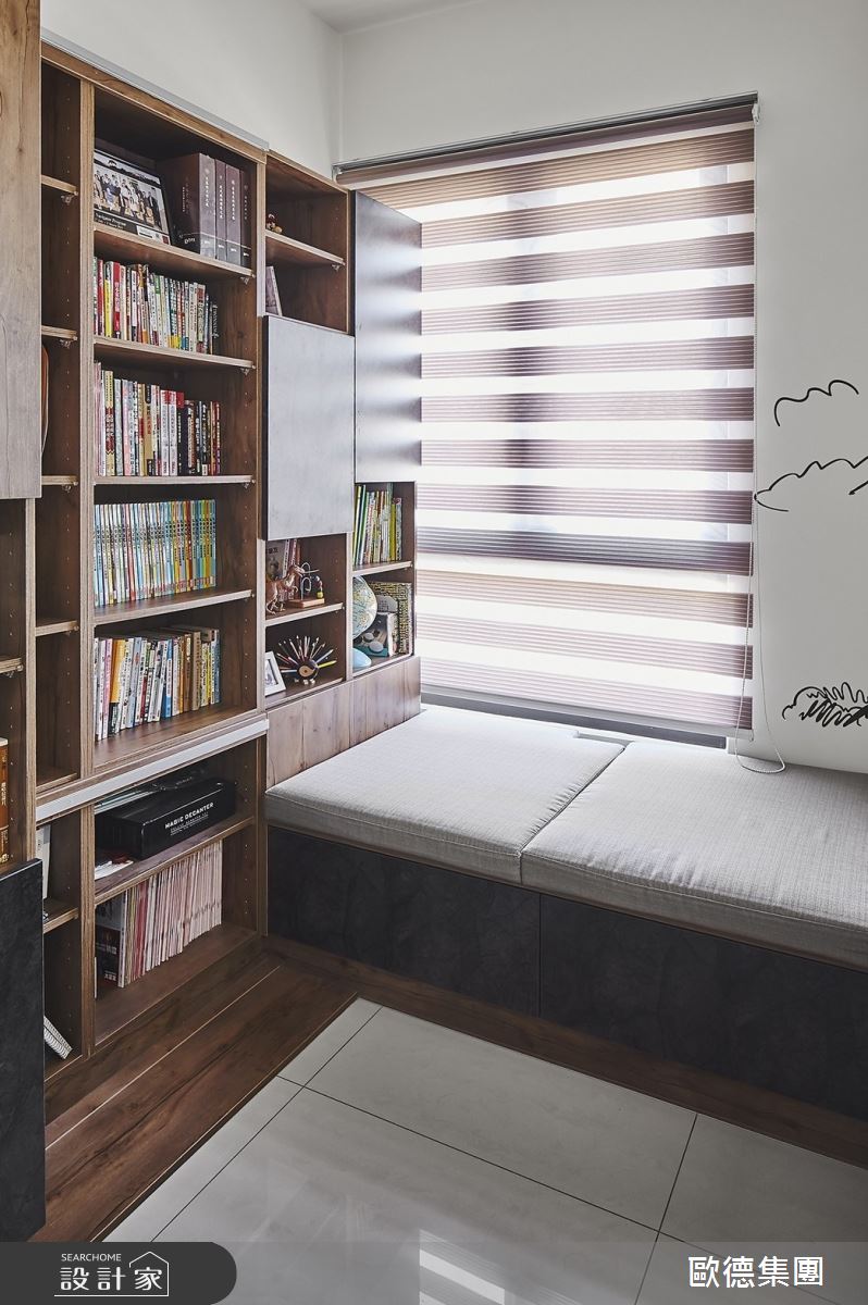 33坪新成屋(5年以下)＿現代風書房臥榻案例圖片＿台灣歐德傢俱股份有限公司＿歐德_120之19