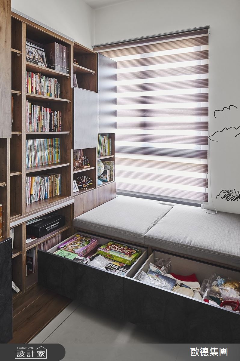 33坪新成屋(5年以下)＿現代風書房臥榻案例圖片＿台灣歐德傢俱股份有限公司＿歐德_120之20