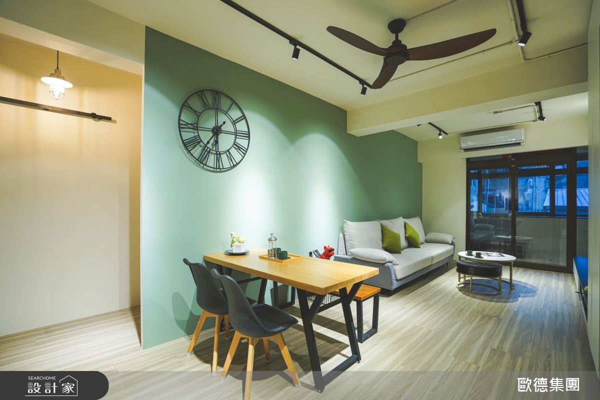 30坪老屋(16~30年)＿混搭風客廳餐廳案例圖片＿台灣歐德傢俱股份有限公司＿歐德_122之10