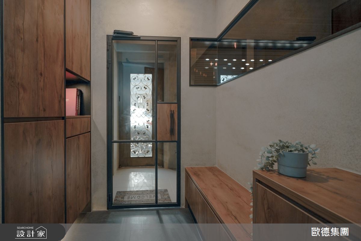 40坪新成屋(5年以下)＿混搭風玄關案例圖片＿台灣歐德傢俱股份有限公司＿歐德_124之2
