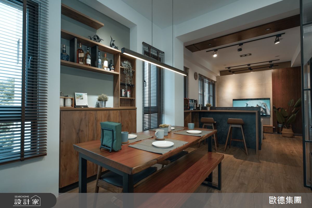 40坪新成屋(5年以下)＿混搭風餐廳吧檯案例圖片＿台灣歐德傢俱股份有限公司＿歐德_124之12