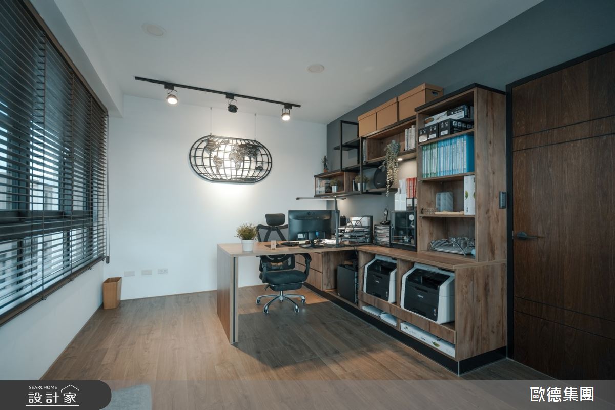 40坪新成屋(5年以下)＿混搭風書房案例圖片＿台灣歐德傢俱股份有限公司＿歐德_124之29