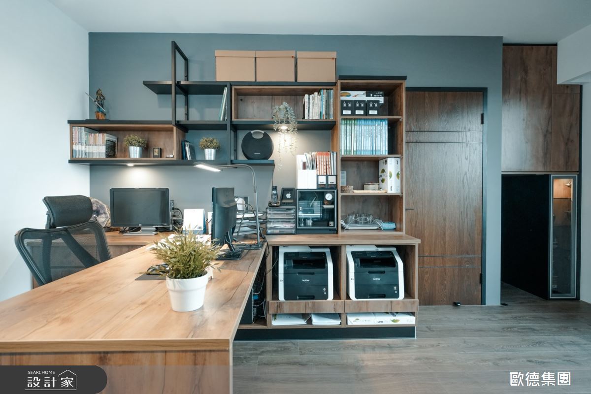 40坪新成屋(5年以下)＿混搭風書房案例圖片＿台灣歐德傢俱股份有限公司＿歐德_124之30