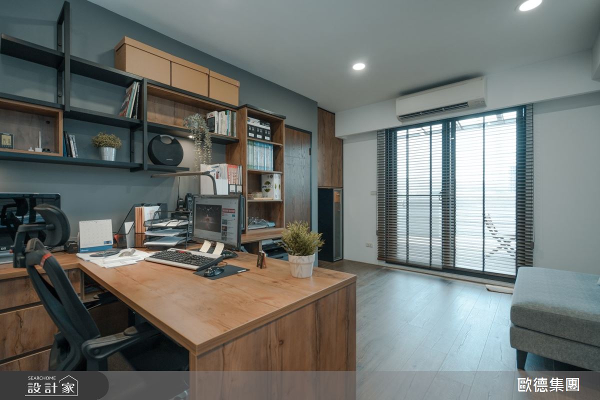 40坪新成屋(5年以下)＿混搭風書房案例圖片＿台灣歐德傢俱股份有限公司＿歐德_124之31