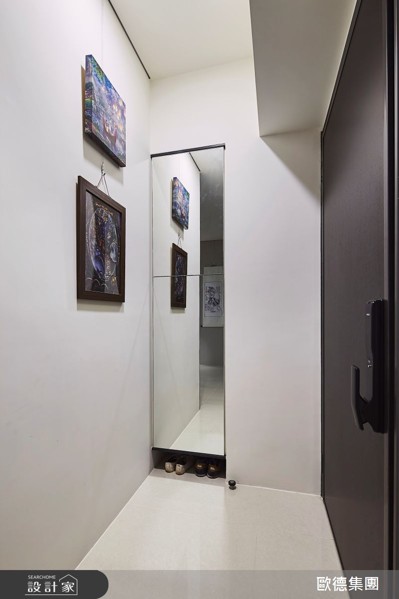 19坪新成屋(5年以下)＿混搭風玄關案例圖片＿台灣歐德傢俱股份有限公司＿歐德_126之1