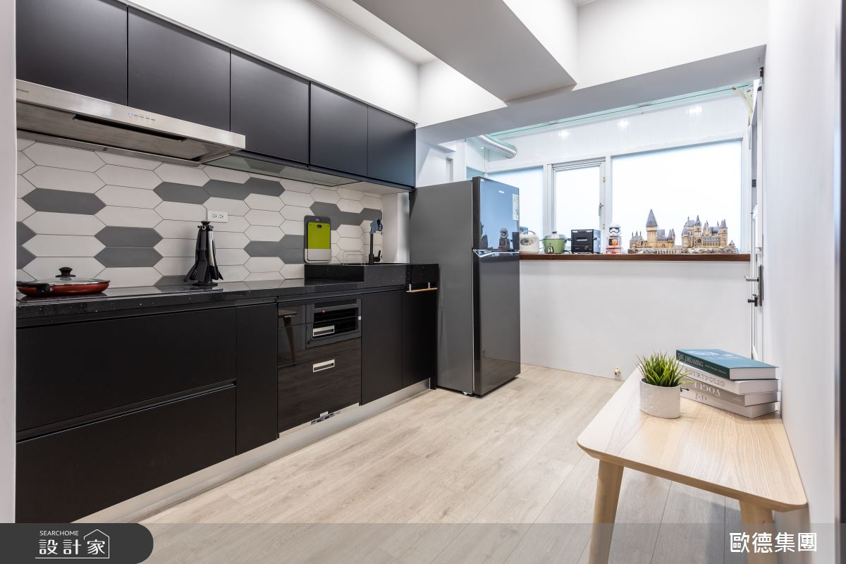 45坪老屋(31~40年)＿混搭風廚房案例圖片＿台灣歐德傢俱股份有限公司＿歐德_130之10