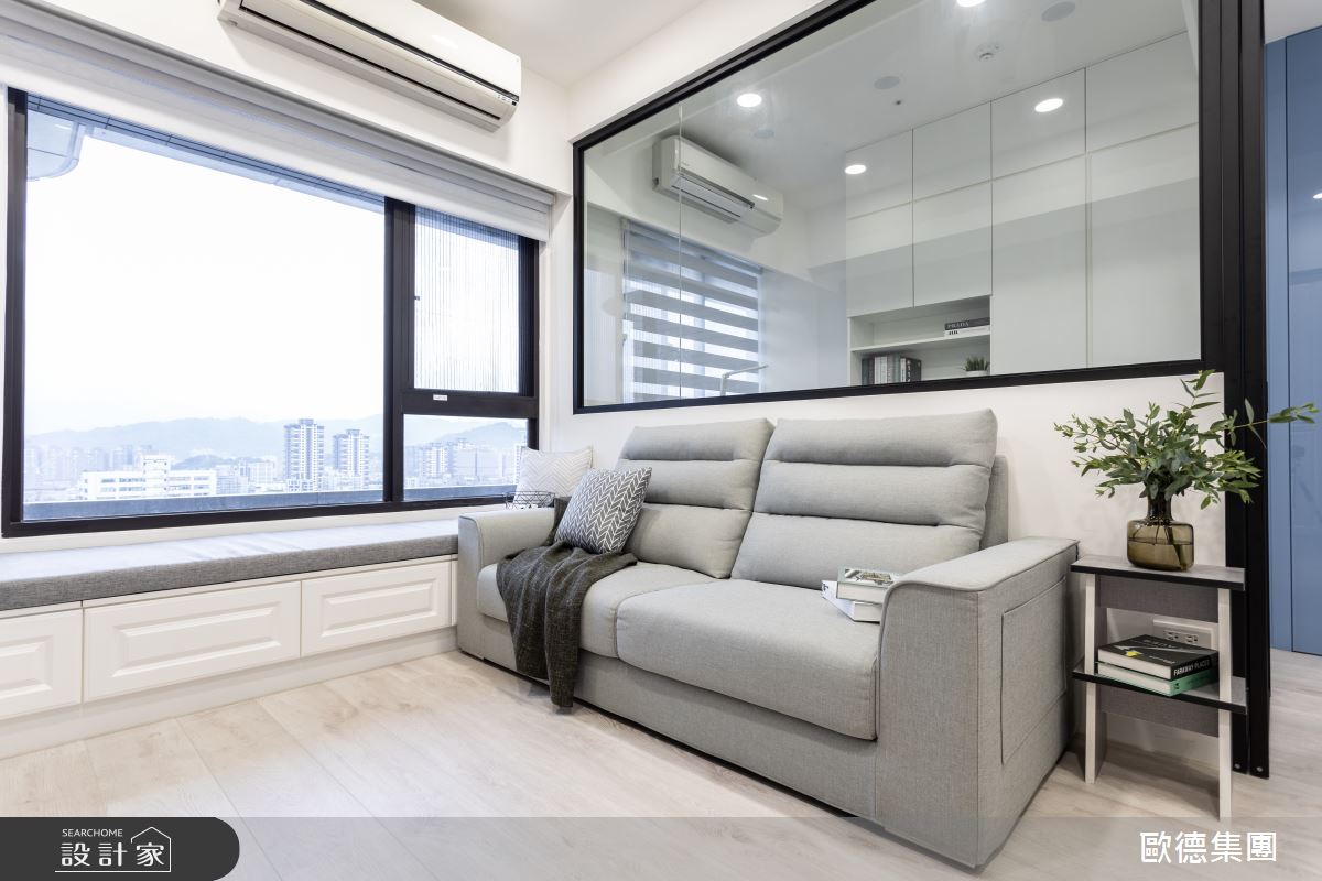 20坪新成屋(5年以下)＿混搭風客廳臥榻案例圖片＿台灣歐德傢俱股份有限公司＿歐德_131之11
