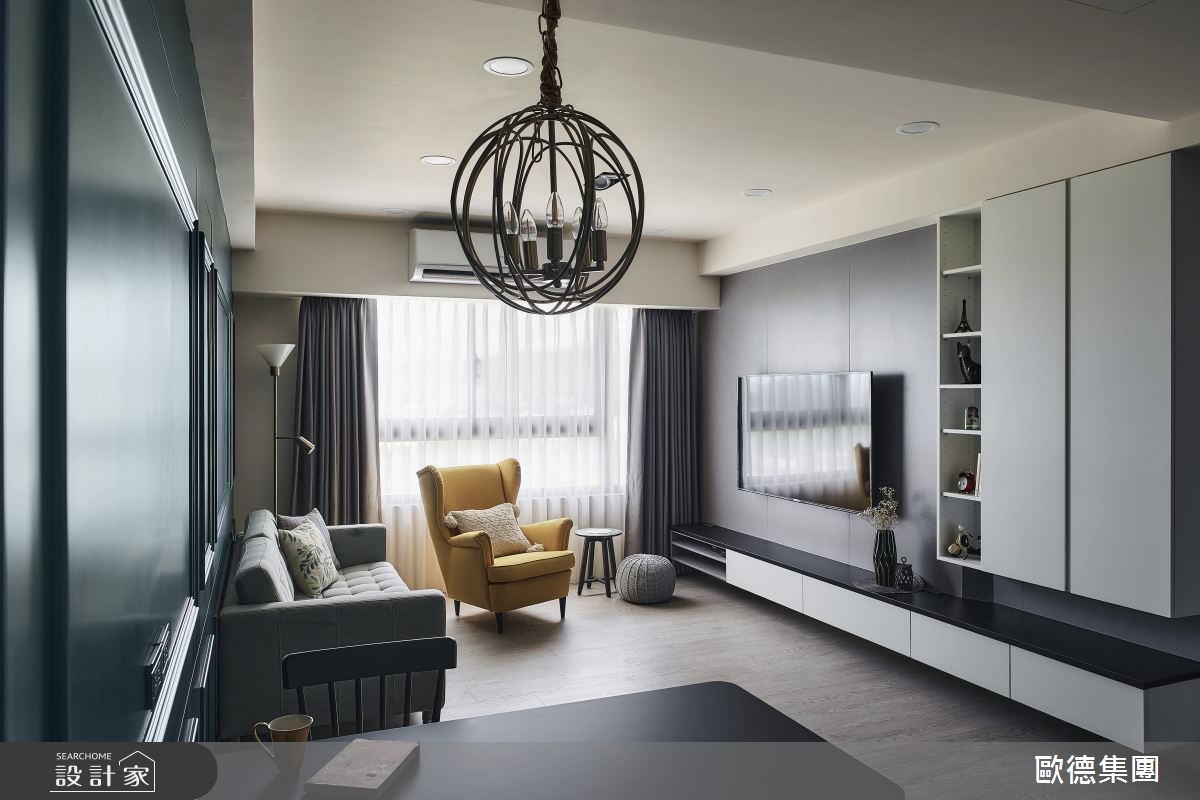 25坪新成屋(5年以下)＿混搭風客廳案例圖片＿台灣歐德傢俱股份有限公司＿歐德_135之17
