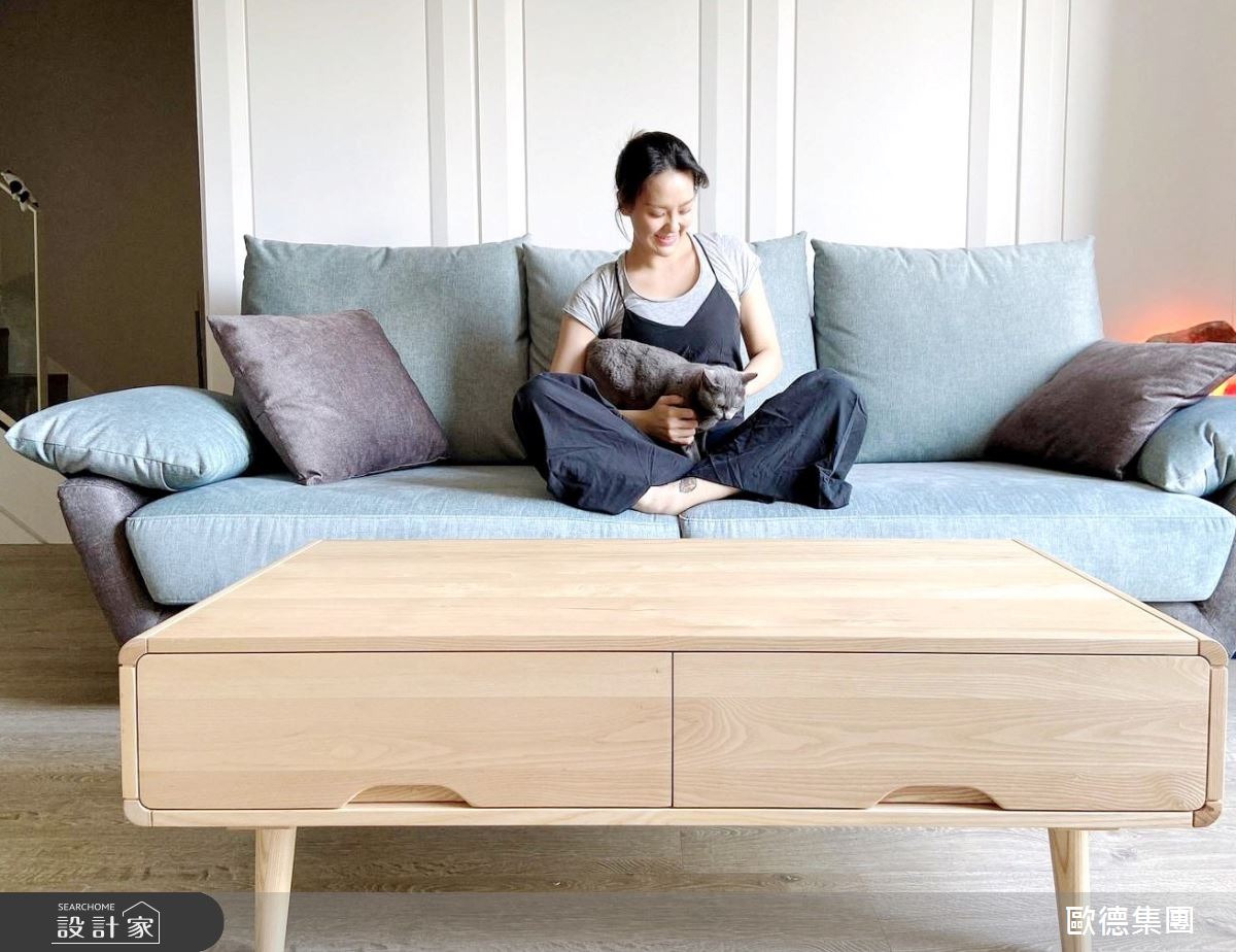 32坪新成屋(5年以下)＿簡約風客廳案例圖片＿台灣歐德傢俱股份有限公司＿歐德_136之3