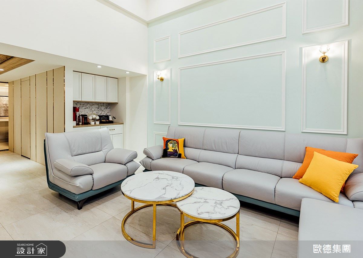 100坪新成屋(5年以下)＿美式風客廳案例圖片＿台灣歐德傢俱股份有限公司＿歐德_140之7