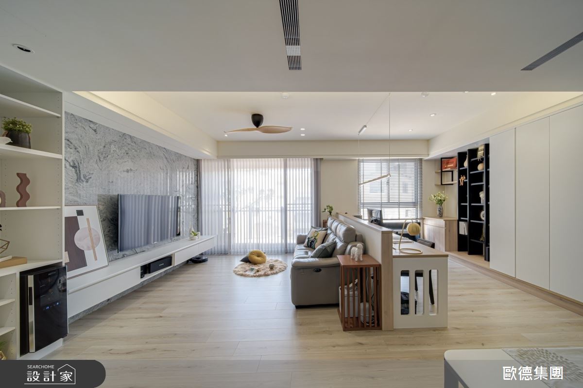 32坪新成屋(5年以下)＿現代風客廳書房案例圖片＿台灣歐德傢俱股份有限公司＿歐德_143之6