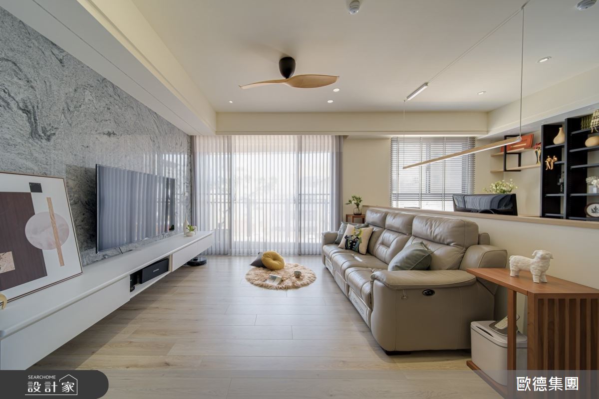 32坪新成屋(5年以下)＿現代風客廳書房案例圖片＿台灣歐德傢俱股份有限公司＿歐德_143之7